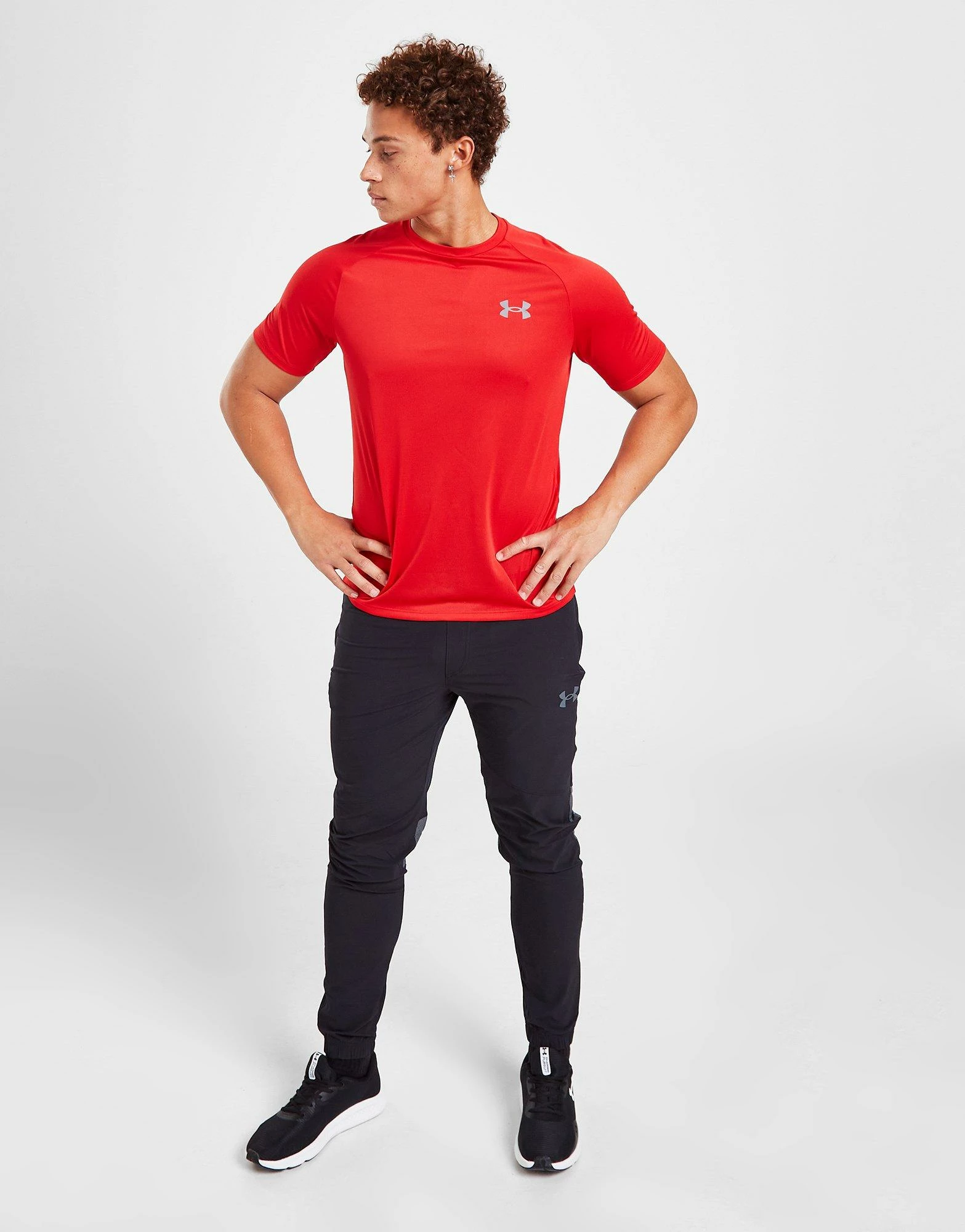 Under Armour Tech T-Shirt Herre Rød 7 Under Armour Tech T-Shirt Herre Rød - Billede 5