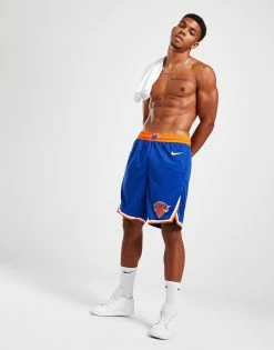 Nike NBA New York Knicks Swingman Shorts Blå