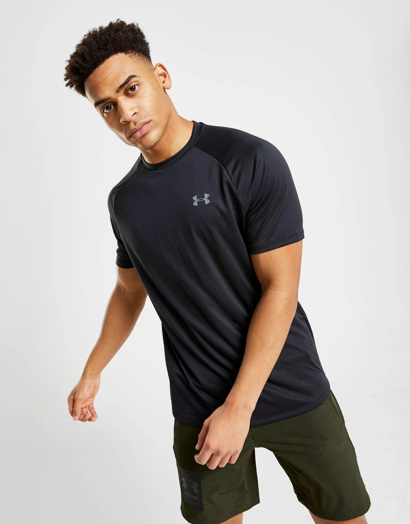 Under Armour Tech 2.0 Short Sleeve T-Shirt Herre Sort 3 Under Armour Tech 2.0 Short Sleeve T-Shirt Herre Sort