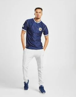 Score Draw Skotland '86 Hjemmebanetrøje Herre Blå -Herretoj Salg jd 133682 b