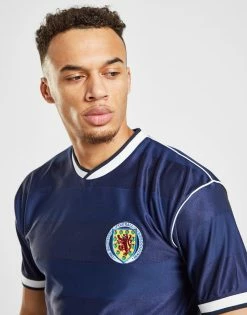 Score Draw Skotland '86 Hjemmebanetrøje Herre Blå -Herretoj Salg jd 133682 c