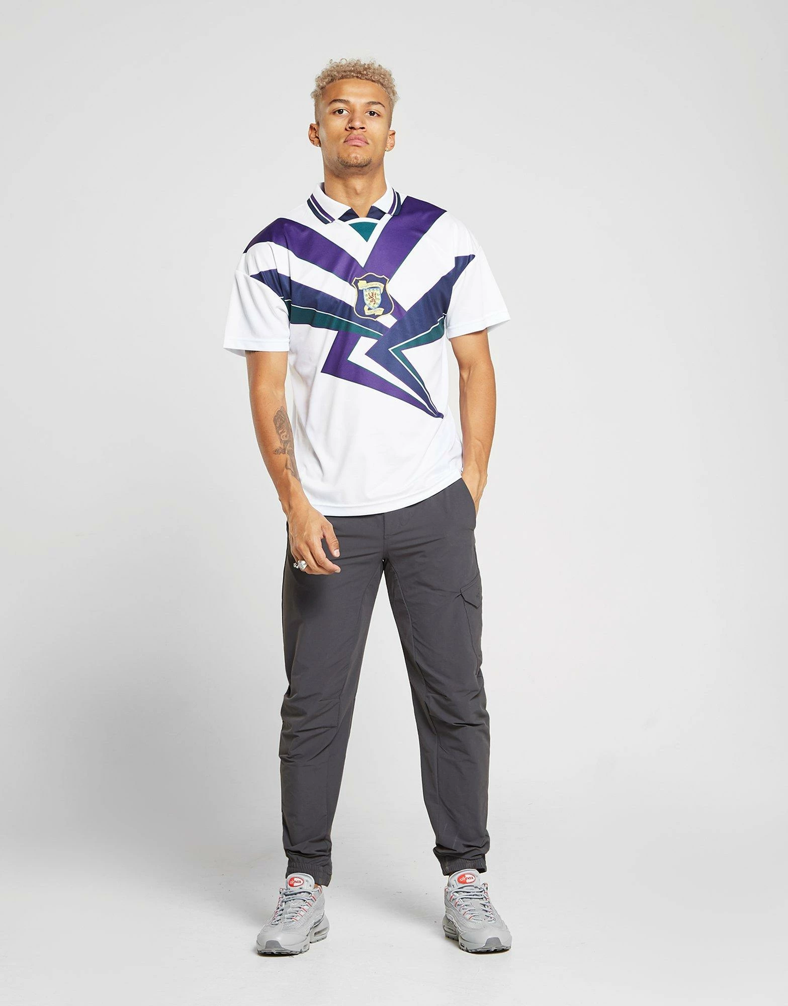 Score Draw Skotland '96 Udebanetrøje Herre Hvid 4 Score Draw Skotland '96 Udebanetrøje Herre Hvid - Billede 2