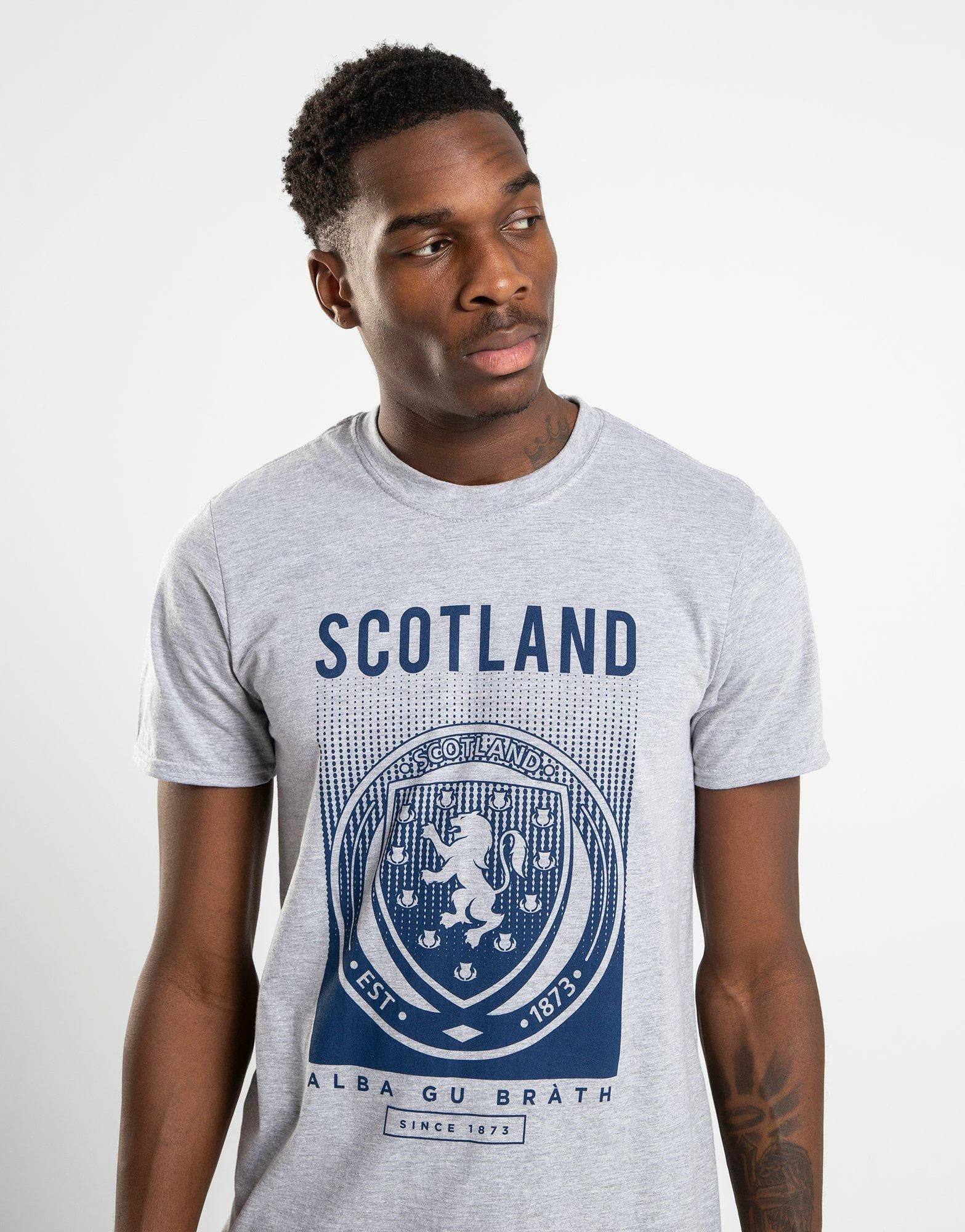 Official Team Skotland FA Fade Kortærmet T-Shirt Herre Grå 5 Official Team Skotland FA Fade Kortærmet T-Shirt Herre Grå - Billede 3