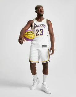Nike NBA Los Angeles Lakers Swingman Shorts Herre Hvid