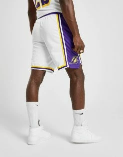 Nike NBA Los Angeles Lakers Swingman Shorts Herre Hvid -Herretoj Salg jd 146752 e