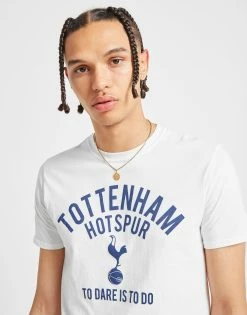 Official Team Tottenham Hotspur FC 'To Dare Is To Do' T-Shirt Herre Hvid -Herretoj Salg jd 186295 d