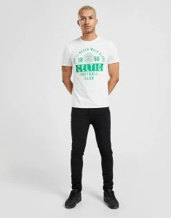 Official Team Celtic You'll Never Walk Alone T-shirt Herre Hvid -Herretoj Salg jd 298366 d