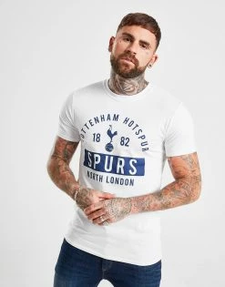 Official Team Tottenham Hotspur FC North London T-Shirt Herre Hvid
