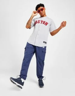 Nike MLB Boston Red Sox Road Jersey Herre Grå -Herretoj Salg jd 340461 c