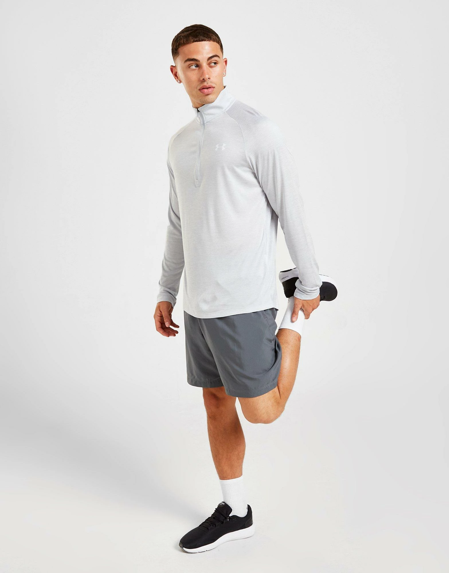 Under Armour Tech 1/2 Zip Track Top Herre Grå 5 Under Armour Tech 1/2 Zip Track Top Herre Grå - Billede 3
