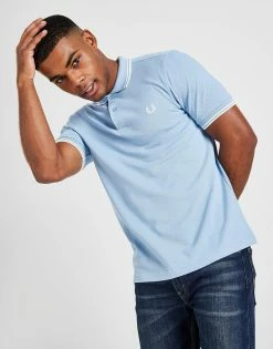 Fred Perry Twin Tipped Kortærmet Polotrøje Herre Blå