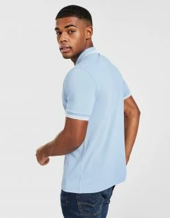 Fred Perry Twin Tipped Kortærmet Polotrøje Herre Blå -Herretoj Salg jd 353314 c