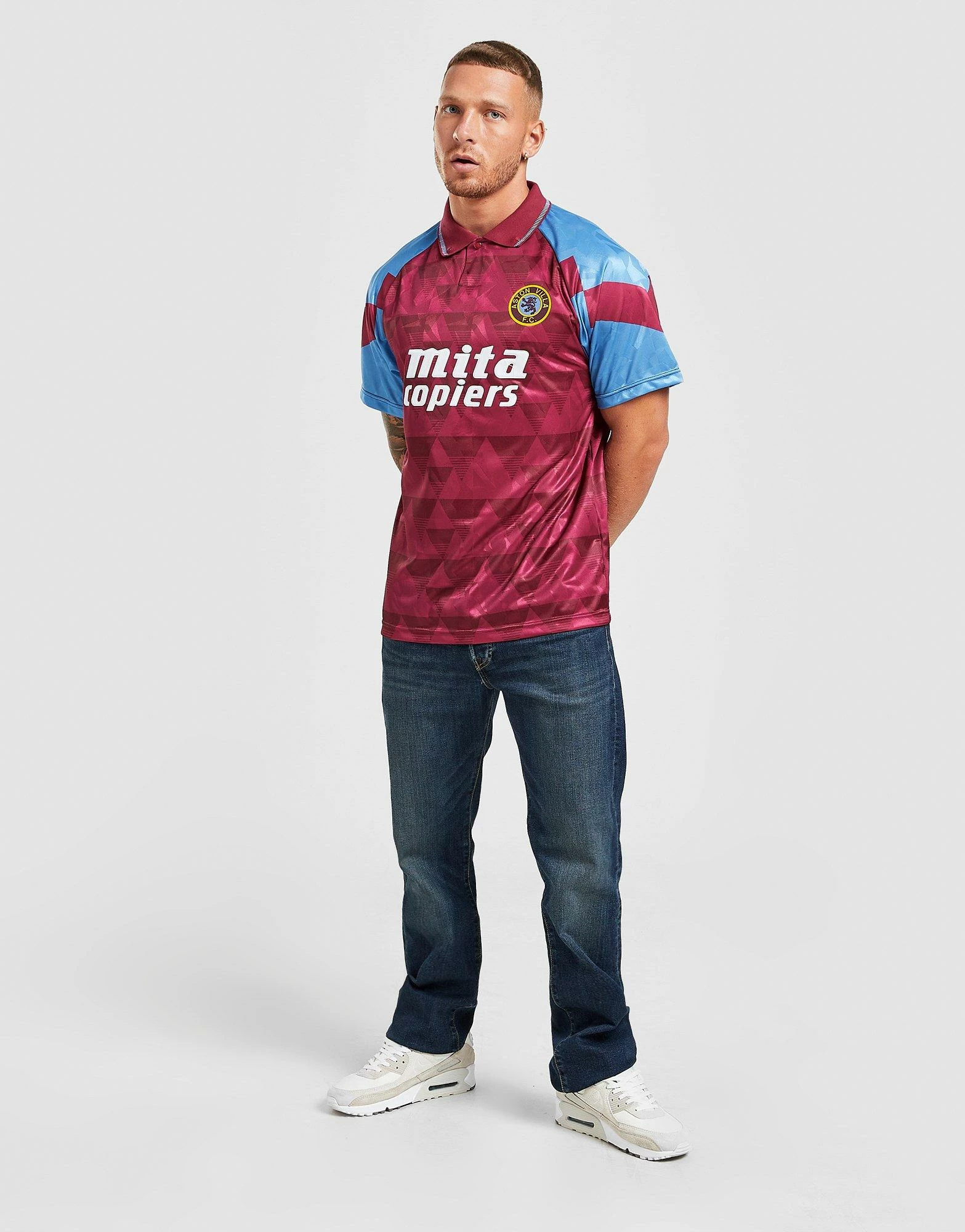 Umbro Aston Villa FC '90 Hjemmebanetrøje Herre Rød 4 Umbro Aston Villa FC '90 Hjemmebanetrøje Herre Rød - Billede 2
