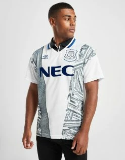 Score Draw Everton FC '95 Udebane Retrotrøje Herre Hvid