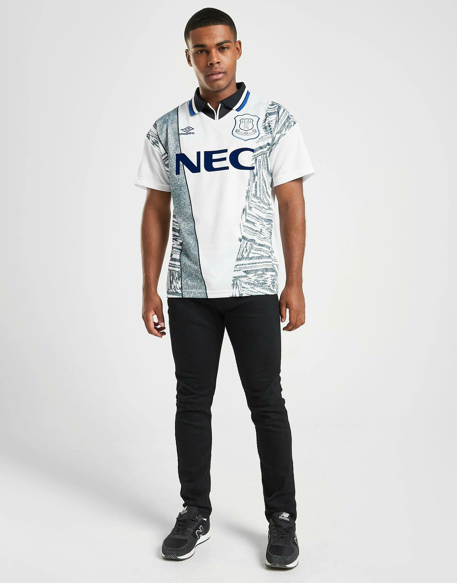 Score Draw Everton FC '95 Udebane Retrotrøje Herre Hvid 5 Score Draw Everton FC '95 Udebane Retrotrøje Herre Hvid - Billede 3