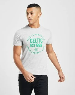 Official Team Celtic Paradise T-Shirt Herre Grå