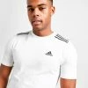 Adidas Badge Of Sport 3-Stripes T-Shirt Herre Hvid -Herretoj Salg jd 362499 a