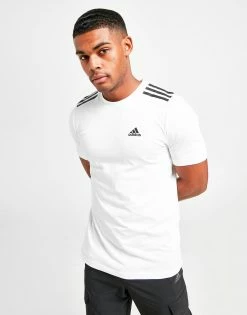 Adidas Badge Of Sport 3-Stripes T-Shirt Herre Hvid 9 Adidas Badge Of Sport 3-Stripes T-Shirt Herre Hvid -Herretoj Salg jd 362499 c