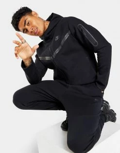 Nike Tech Fleece Full Zip Hættetrøje Herre Sort