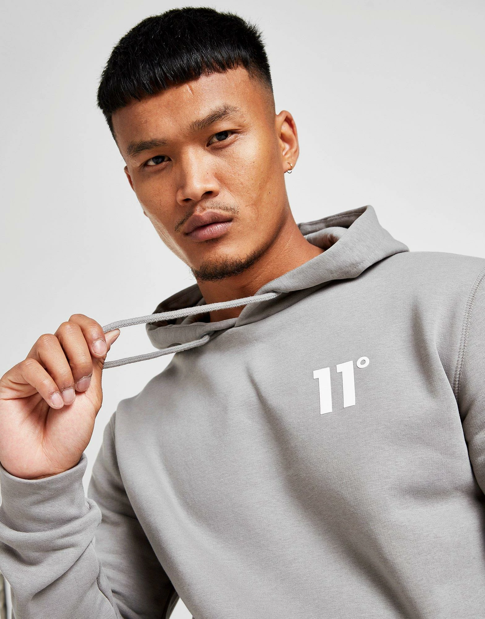 11 Degrees Core Overhead Hoodie Herre Sølv 5 11 Degrees Core Overhead Hoodie Herre Sølv - Billede 3