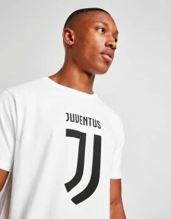 Official Team Juventus Crest T-Shirt Hvid -Herretoj Salg jd 372520 d