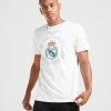 Official Team Real Madrid Crest Short Sleeve T-Shirt Herre Hvid -Herretoj Salg jd 372525 a