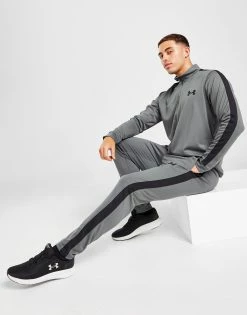 Under Armour Poly Tracksuit Herre Grå