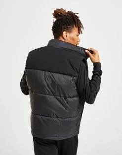 Lyle & Scott Wadded Gilet Jacket Sort -Herretoj Salg jd 384326 c