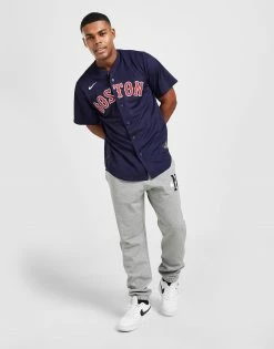 Nike MLB Boston Red Sox Alternate Jersey Blå -Herretoj Salg jd 389348 c