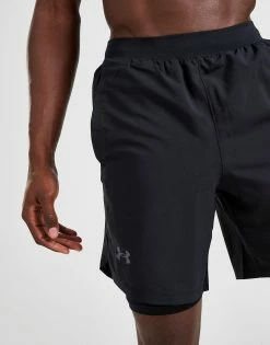 Under Armour Launch 2-In-1 Shorts Sort -Herretoj Salg jd 397840 d