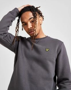 Lyle & Scott Core Crew Sweatshirt Herre Grå -Herretoj Salg jd 444378 c