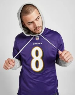 Nike NFL Baltimore Ravens Jackson #8 Jersey Lilla -Herretoj Salg jd 446093 c
