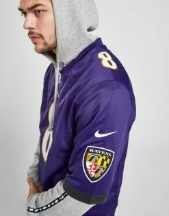 Nike NFL Baltimore Ravens Jackson #8 Jersey Lilla -Herretoj Salg jd 446093 f