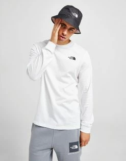 The North Face Simple Dome Langærmet T-Shirt Herre Hvid -Herretoj Salg jd 449943 d