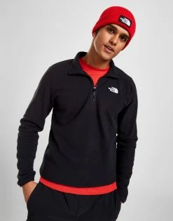 The North Face Glacier 1/4 Zip Trøje Herre Sort -Herretoj Salg jd 450377 d