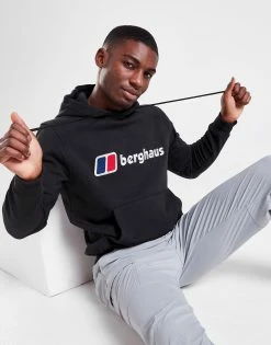 Berghaus Over The Head Logo Hoodie Sort