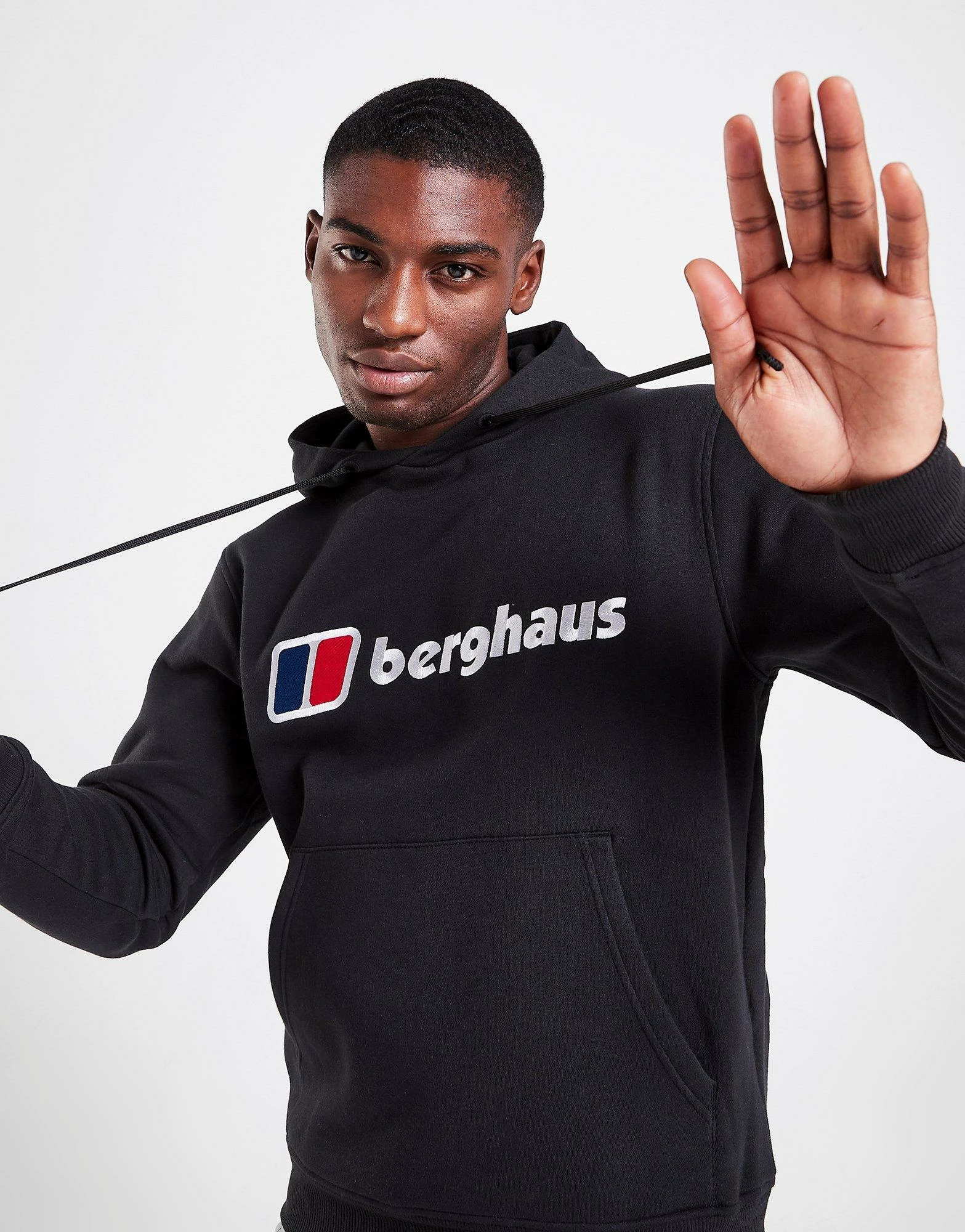 Berghaus Over The Head Logo Hoodie Sort 4 Berghaus Over The Head Logo Hoodie Sort - Billede 2