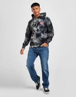 Vans Overhead Tie Dye Hoodie Sort -Herretoj Salg jd 460695 d