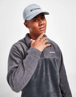 Columbia Steens Mountain 1/2 Snap Fleece Top Grå -Herretoj Salg jd 461096 e