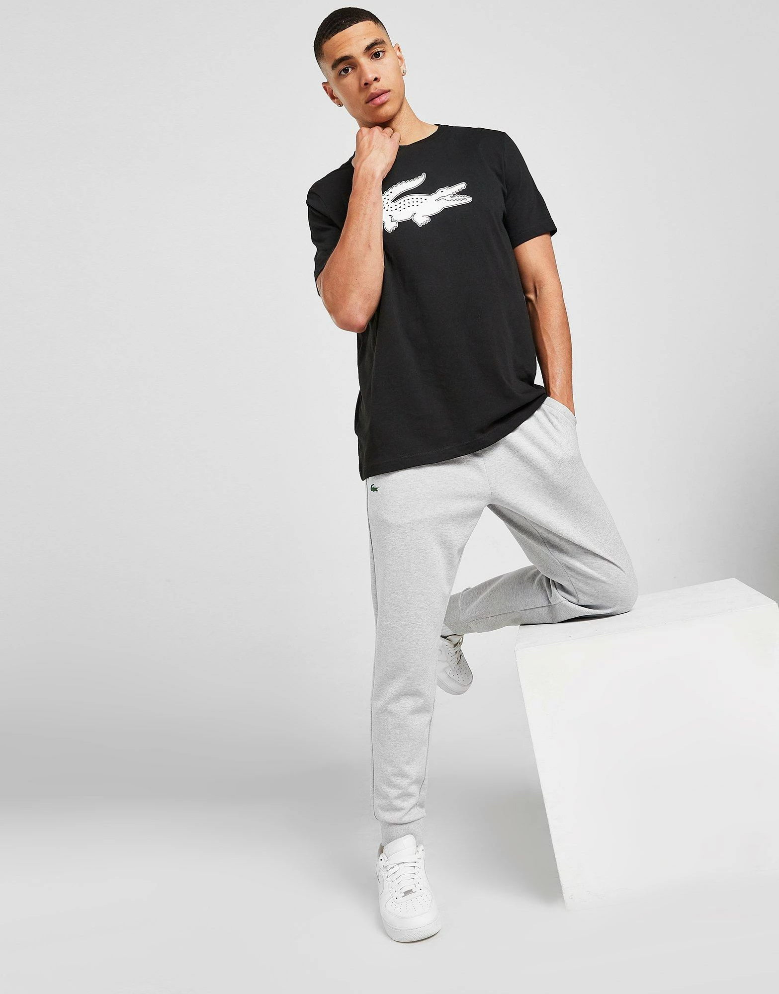 Lacoste Fleece Joggers Grå 3 Lacoste Fleece Joggers Grå