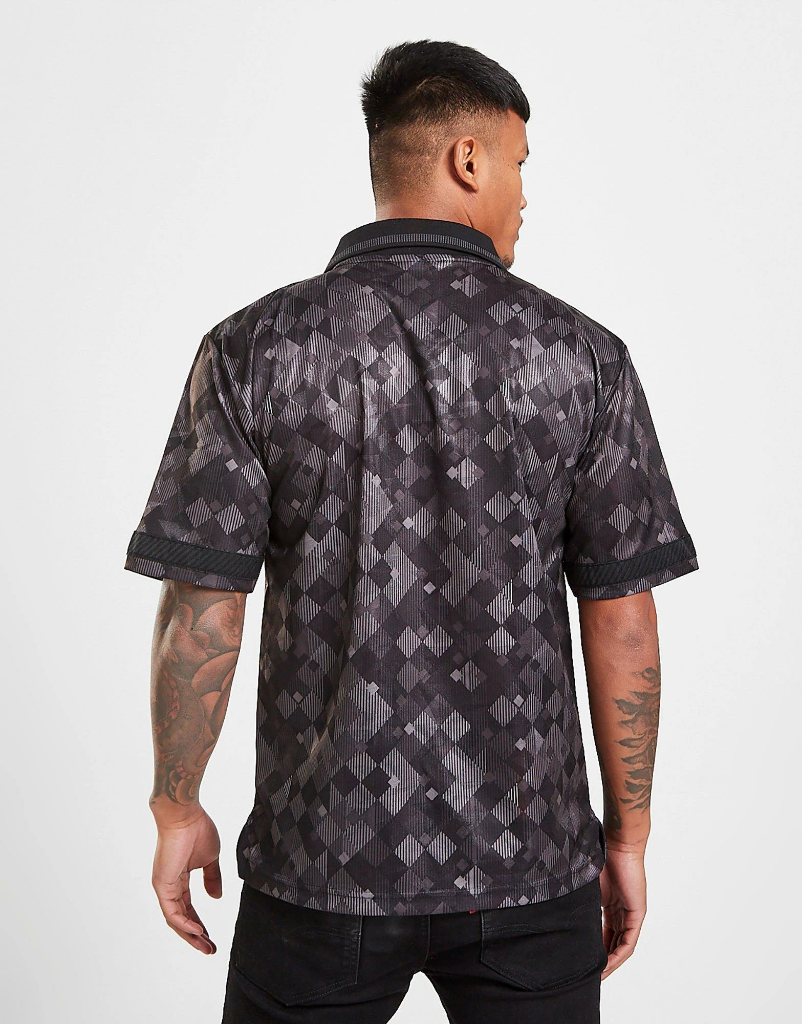 Score Draw England '90 Black-Out Retro Jersey Sort 4 Score Draw England '90 Black-Out Retro Jersey Sort - Billede 2