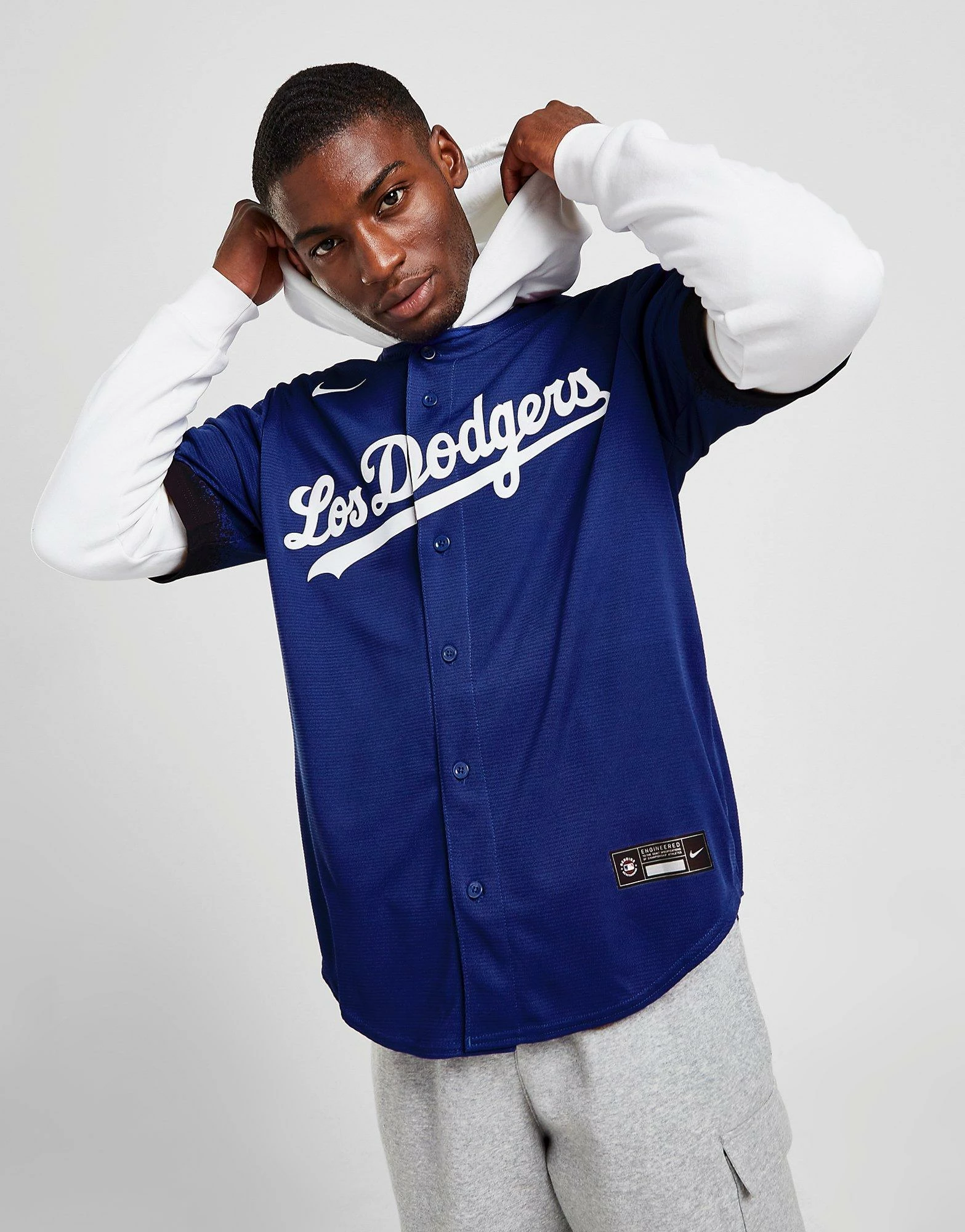Nike MLB Los Angeles Dodgers City Connect Jersey Blå 3 Nike MLB Los Angeles Dodgers City Connect Jersey Blå