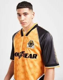 Score Draw Wolverhampton Wanderers FC '96 Home Retro Shirt Guld -Herretoj Salg jd 465672 c