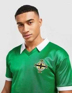 Score Draw Northern Ireland '82 Retro Home Shirt Grøn -Herretoj Salg jd 465739 d