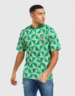 Score Draw Northern Ireland '90 Retro Home Shirt Grøn -Herretoj Salg jd 465745 d