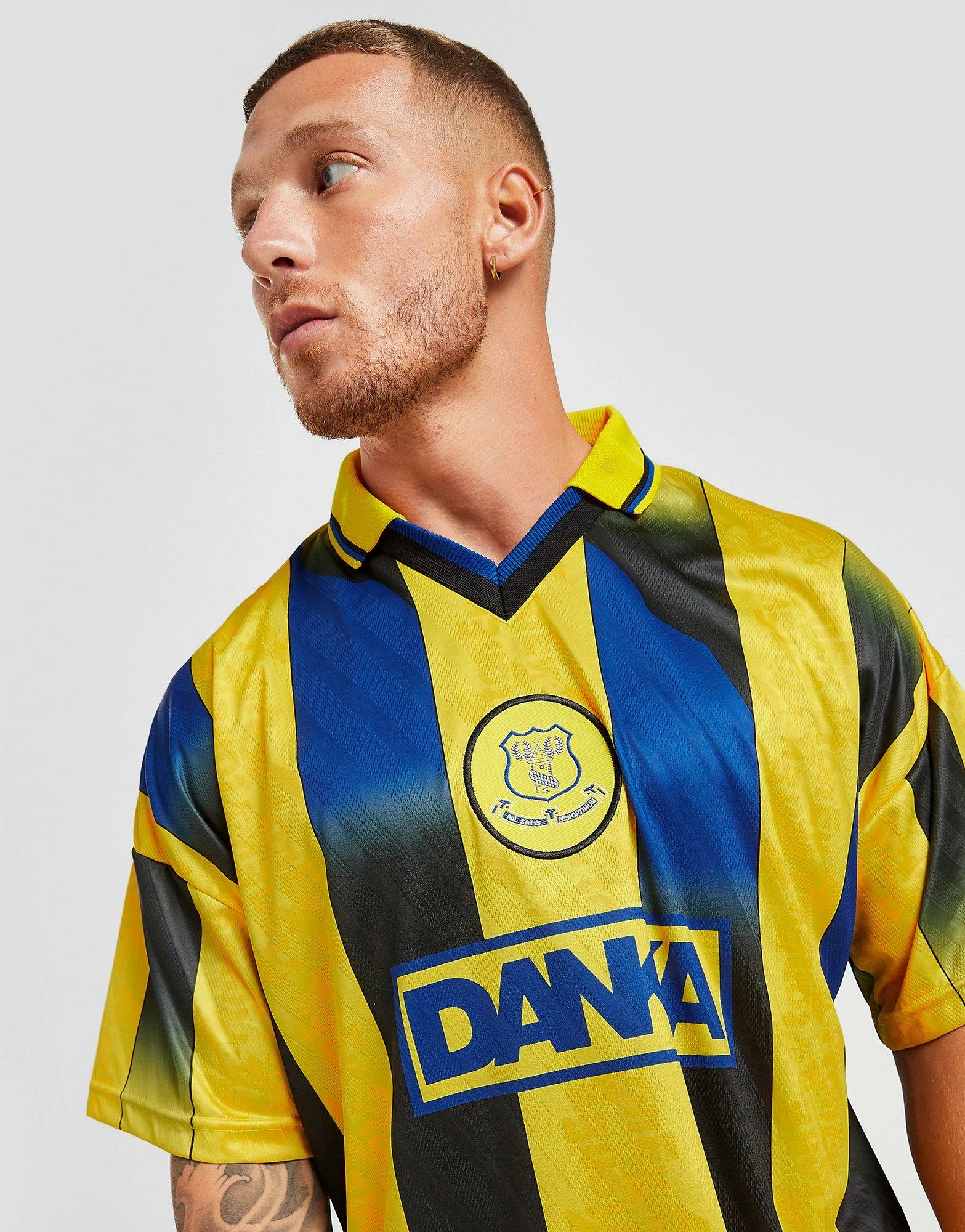 Score Draw Everton FC '96 Retro Away Shirt Gul 7 Score Draw Everton FC '96 Retro Away Shirt Gul - Billede 5