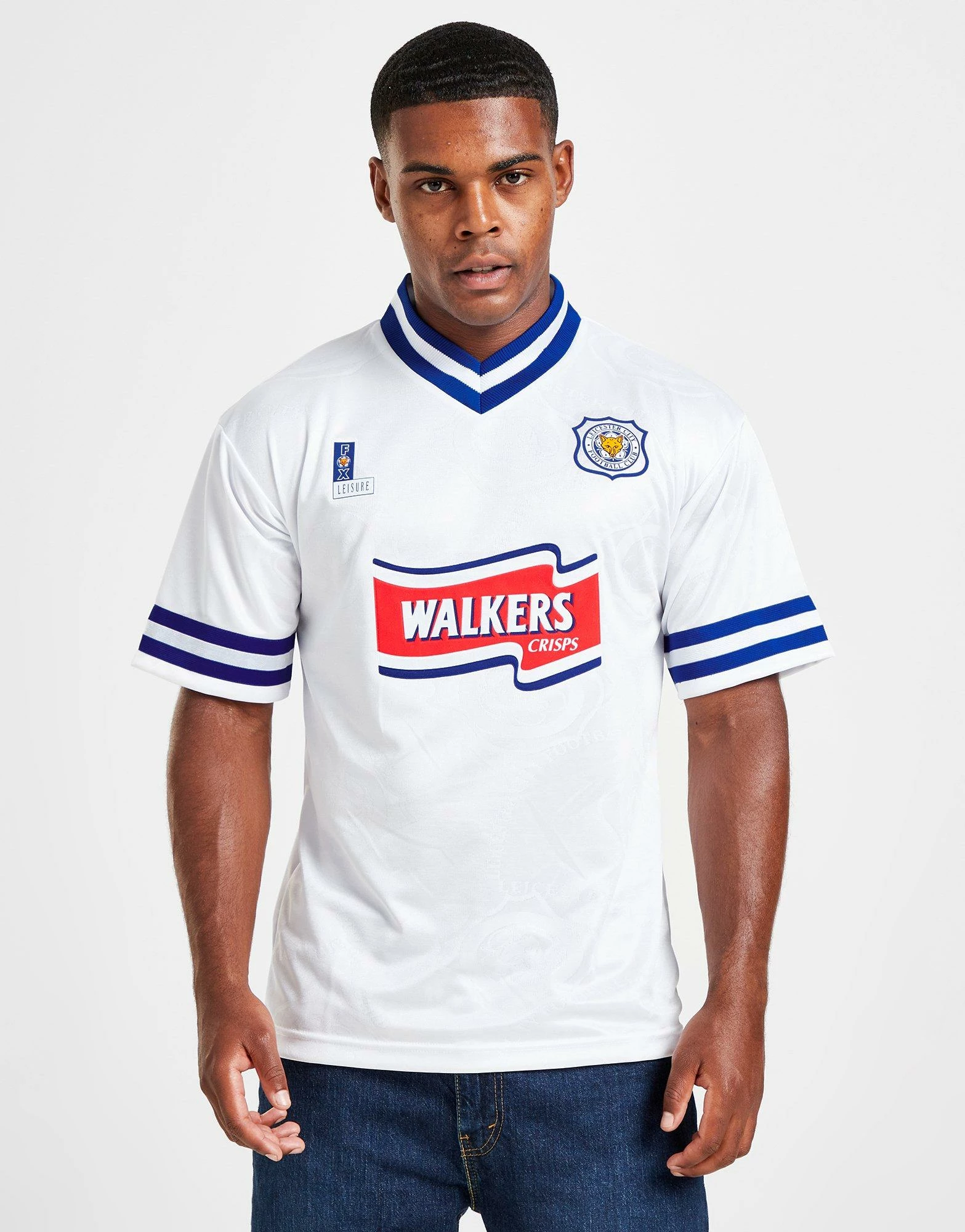 Score Draw Leicester City FC '97 Retro Away Shirt Hvid 5 Score Draw Leicester City FC '97 Retro Away Shirt Hvid - Billede 3