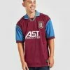 Score Draw Aston Villa FC '96 Retro Hjemmebanetrøje Herre Rød -Herretoj Salg jd 465993 a