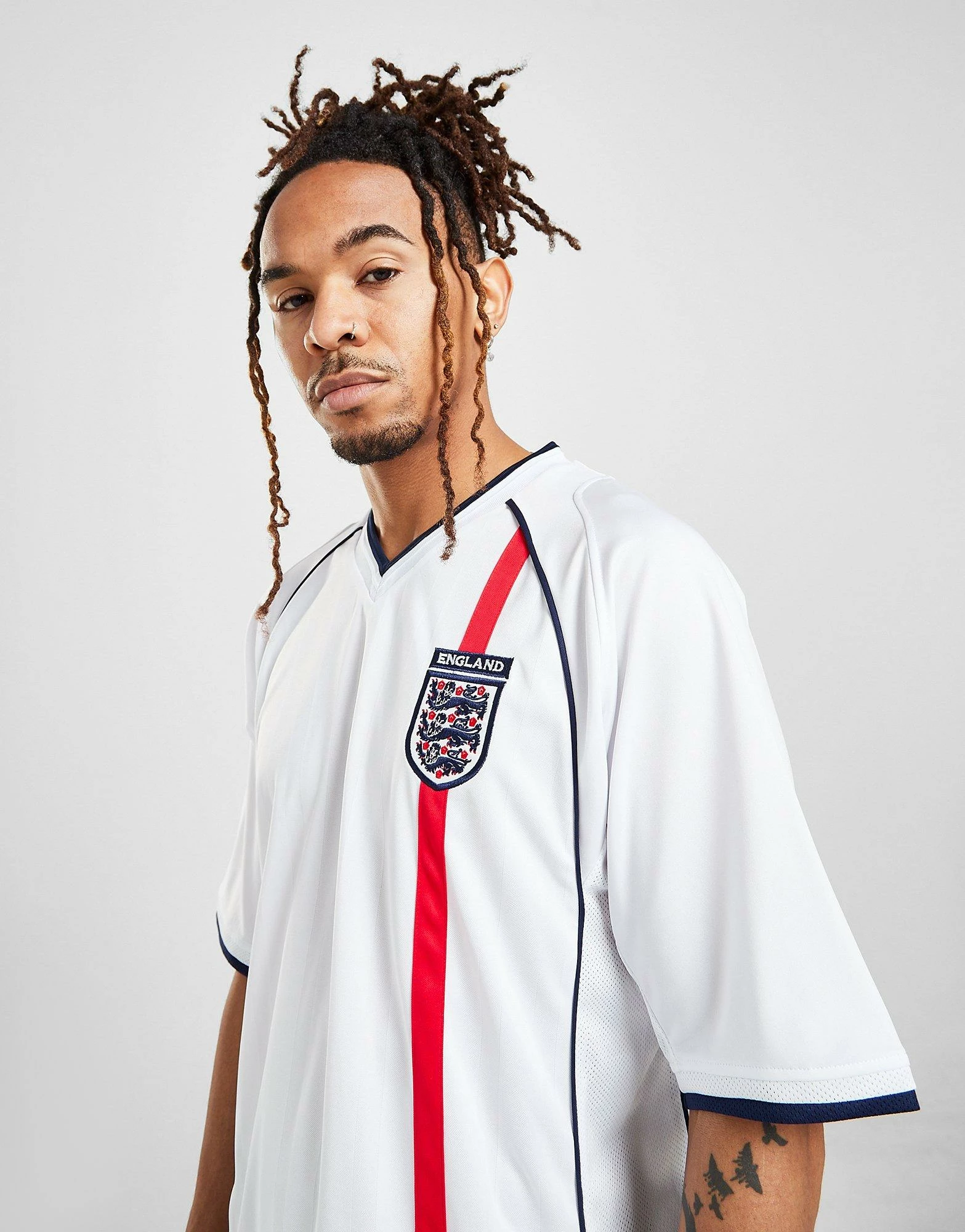 Score Draw England '02 Home Retro Shirt Hvid 5 Score Draw England '02 Home Retro Shirt Hvid - Billede 3