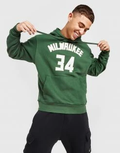 Nike NBA Milwaukee Bucks Giannis #34 Hoodie Grøn -Herretoj Salg jd 468901 c